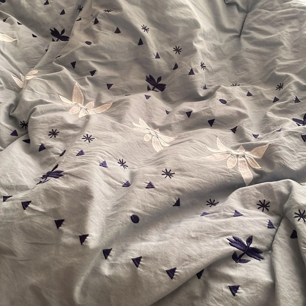 Queen size cotton 3 piece comforter set